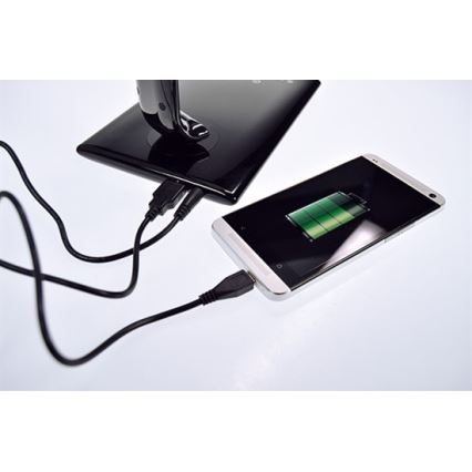 Brilagi - LED регулируема настолна лампа с USB конектор LED/12W/230V бяла 3000 - 6000K