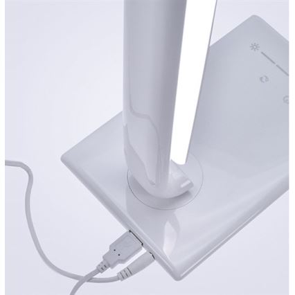 Brilagi - LED регулируема настолна лампа с USB конектор LED/12W/230V бяла 3000 - 6000K