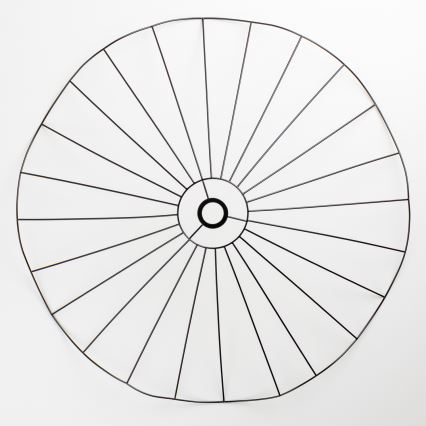 Brilagi - LED накладен полилей CERIA WIRE 1xE27/40W/230V, с диаметър 80 см, черен/дъб