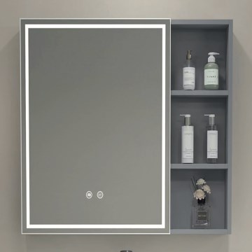 BRILAGI - LED огледален шкаф за баня с подсветка AVOLA SINGLE 55x70 см