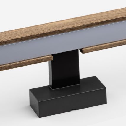 Brilagi - LED осветление за баня за огледало WOODY MIRROR LED/8W/230V 40 см IP44 дъб орех/черно