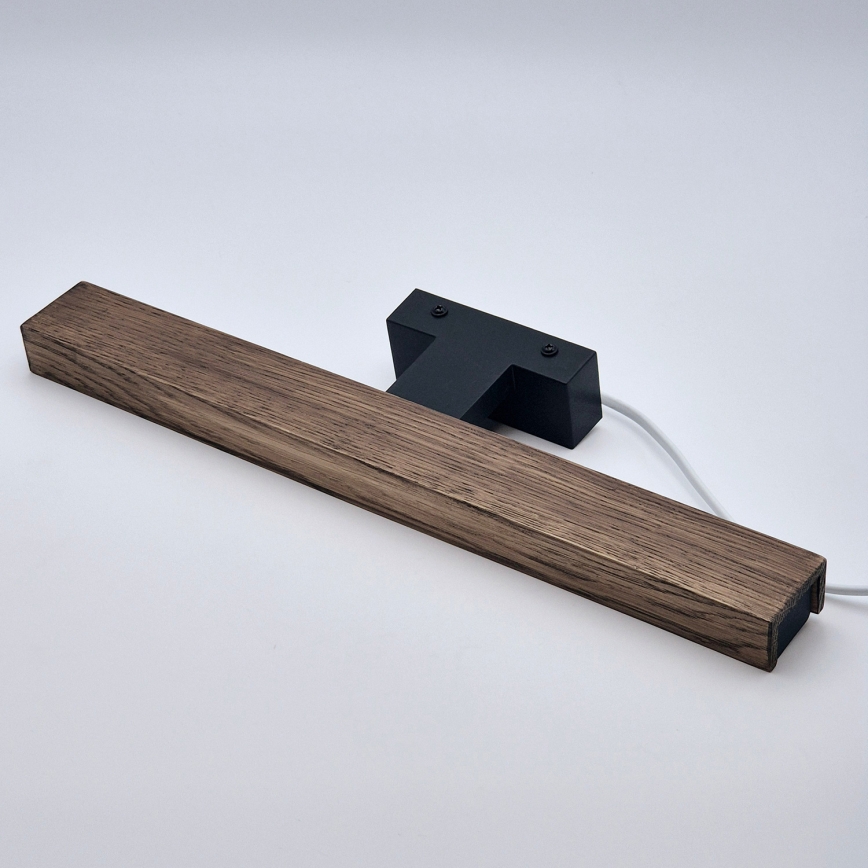 Brilagi - LED осветление за баня за огледало WOODY MIRROR LED/8W/230V 40 см IP44 дъб орех/черно