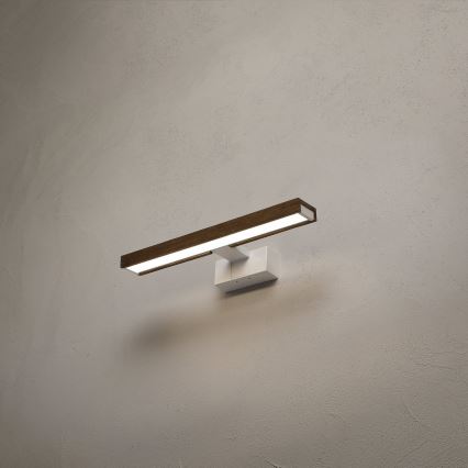 Brilagi - LED осветление за огледало за баня 3 в 1 WOODY MIRROR LED/8W/230V 40 см IP44 бяло/дъб