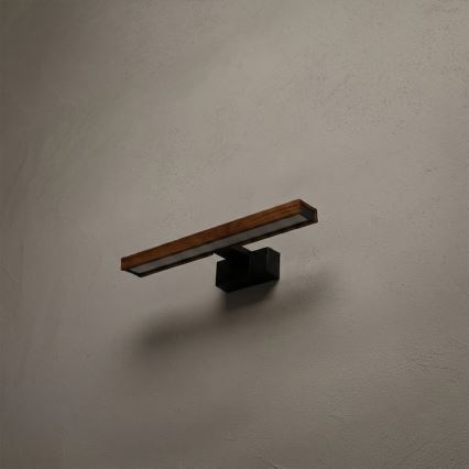 Brilagi - LED осветление за огледало за баня 3 в 1 WOODY MIRROR LED/8W/230V 40 см IP44 черно/дъб
