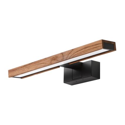 Brilagi - LED осветление за огледало за баня 3 в 1 WOODY MIRROR LED/8W/230V 40 см IP44 черно/дъб