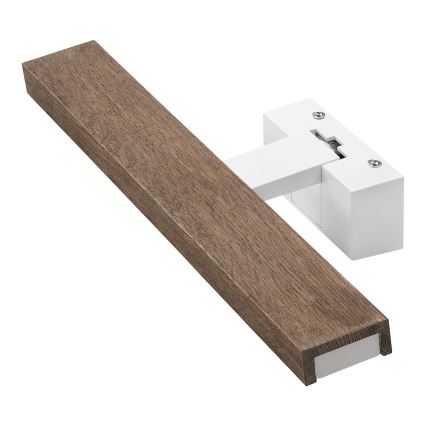 Brilagi - LED огледално осветление за баня WOODY MIRROR 3в1 LED/8W/230V 40 см IP44 бяло/дъб
