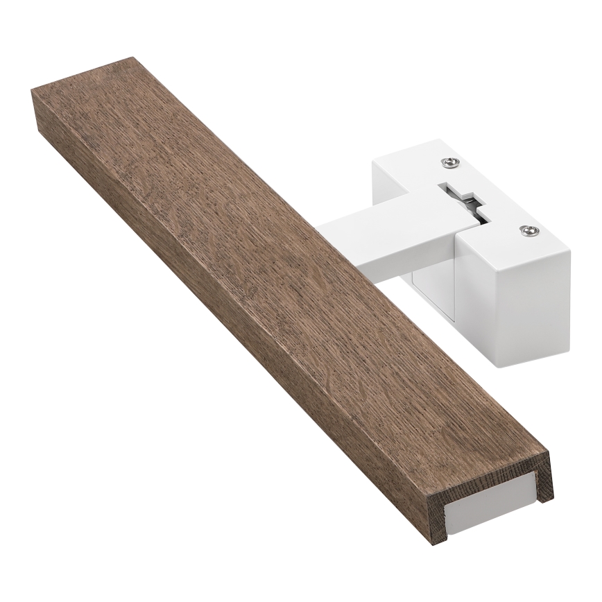 Brilagi - LED огледално осветление за баня WOODY MIRROR 3в1 LED/8W/230V 40 см IP44 бяло/дъб