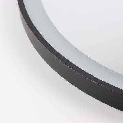 Brilagi - LED огледало за баня ASTI LED/19W/230V Ø 60 см, черно, IP44, CRI 90, димируемо + CCT