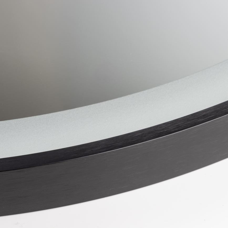 Brilagi - LED огледало за баня ASTI LED/19W/230V Ø 60 см, черно, IP44, CRI 90, димируемо + CCT