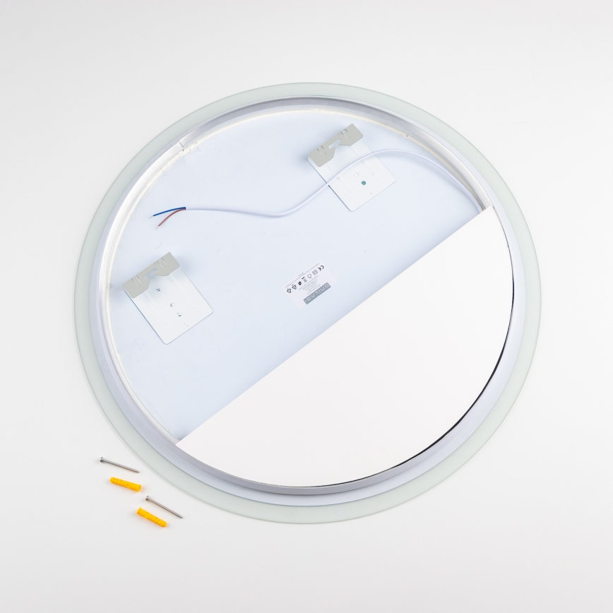 Brilagi - LED огледало за баня BERNATE LED/19W/230V Ø 60 cm сребристо IP44 CRI 90 димируемо + CCT