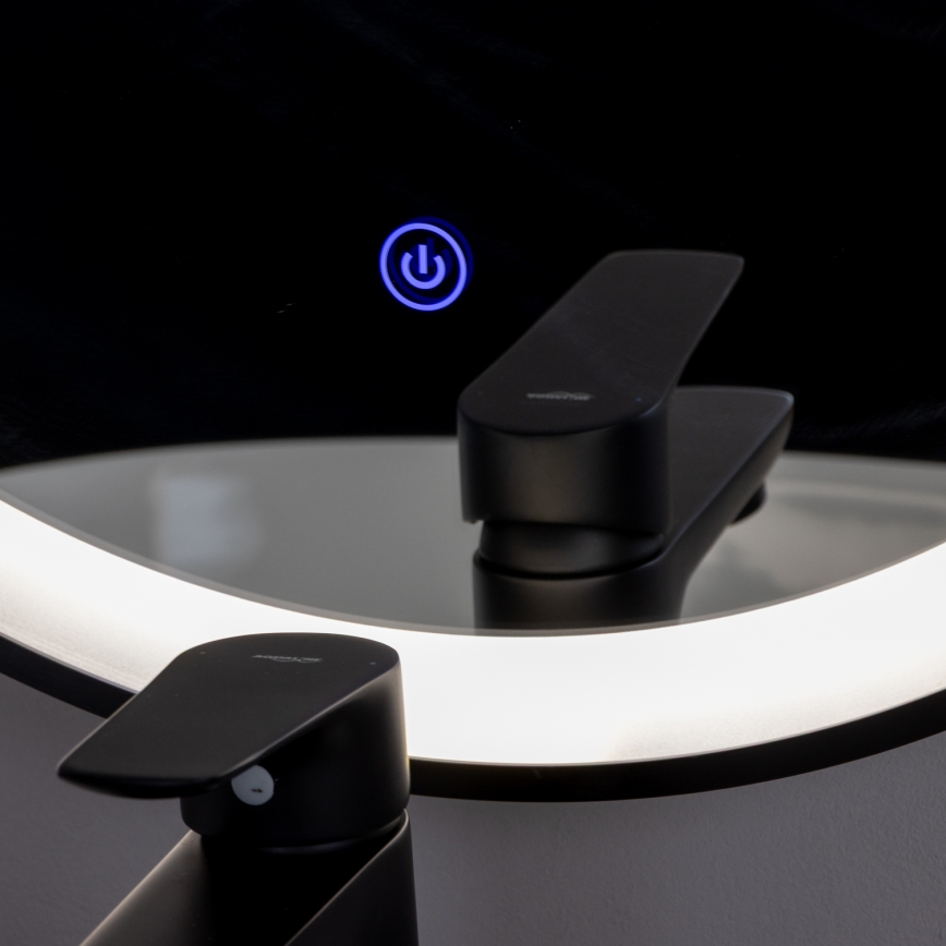 Brilagi - LED огледало за баня CANZO LED/25W/230V 50x80 cm черно IP44 CRI 90 димируемо + CCT