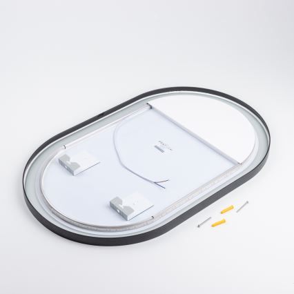 Brilagi - LED огледало за баня CANZO LED/25W/230V 50x80 cm черно IP44 CRI 90 димируемо + CCT