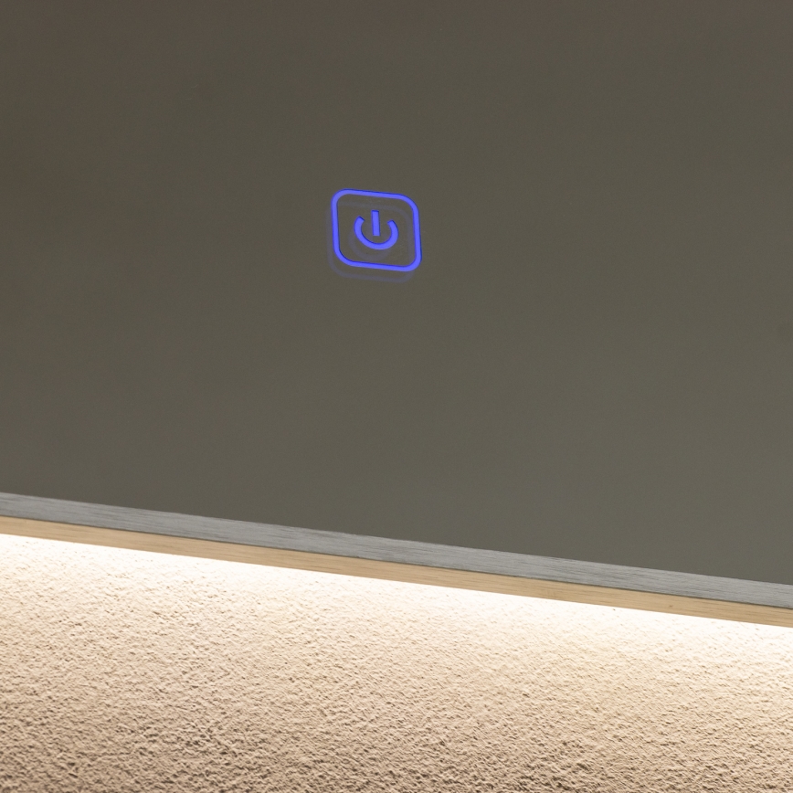 Brilagi - LED огледало за баня DESIO LED/28W/230V 60x80 см сребристо IP44 CRI 90 димируемо + CCT