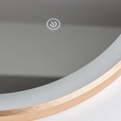 Brilagi - LED огледало за баня ERBA LED/25W/230V 50x80 cm златисто IP44 CRI 90 димируемо + CCT