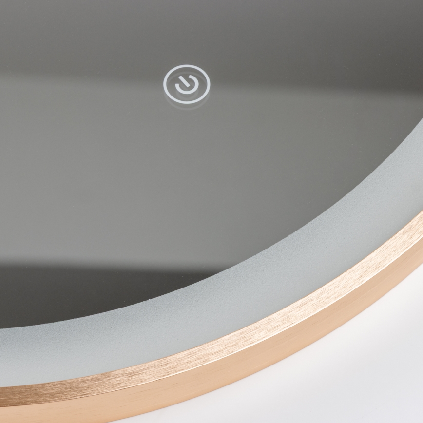 Brilagi - LED огледало за баня ERBA LED/25W/230V 50x80 cm златисто IP44 CRI 90 димируемо + CCT