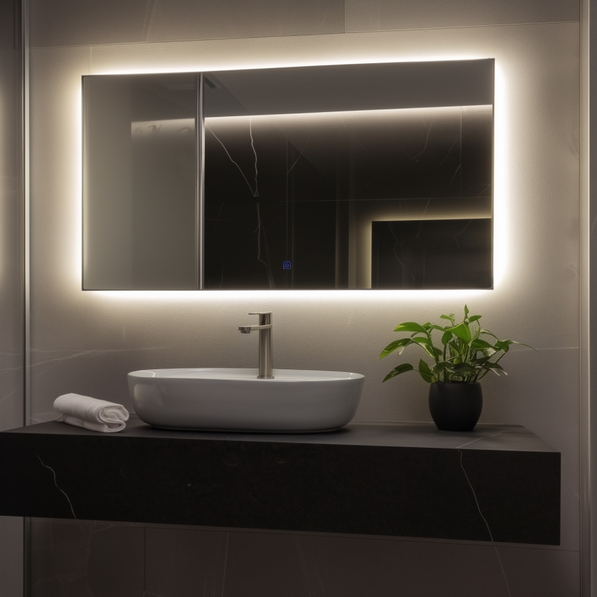 Brilagi - LED огледало за баня LUCE LED/36W/230V 60x120 cm IP44 CRI 90 димируемо + CCT