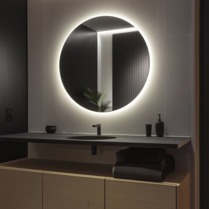 Brilagi - LED огледало за баня LUNA LED/32W/230V Ø 100 см IP44 CRI 90 димируемо +CCT