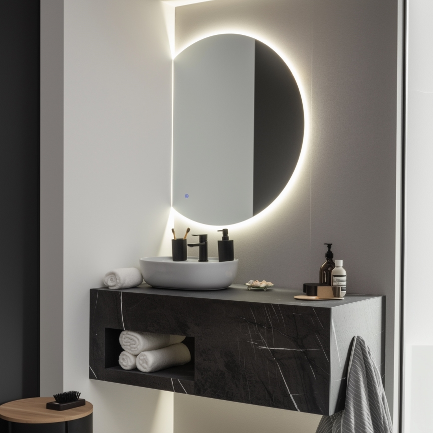 Brilagi - Димируемо LED огледало за баня MEZZO LED/25W/230V 80x70 cm IP44 CRI 90 + CCT