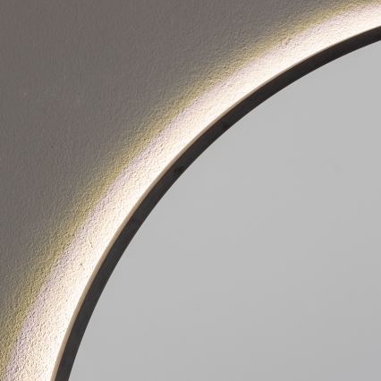 Brilagi - LED огледало за баня NOVARA LED/19W/230V Ø 60 см черно IP44 CRI 90 димируемо + CCT