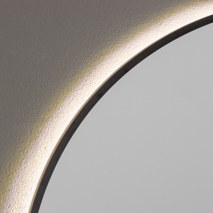 Brilagi - LED огледало за баня NOVARA LED/19W/230V Ø 60 см черно IP44 CRI 90 димируемо + CCT