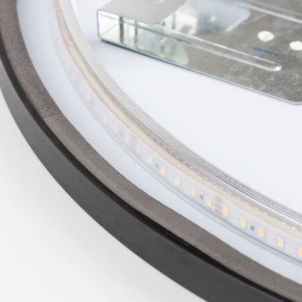 Brilagi - LED огледало за баня NOVARA LED/19W/230V Ø 60 см черно IP44 CRI 90 димируемо + CCT