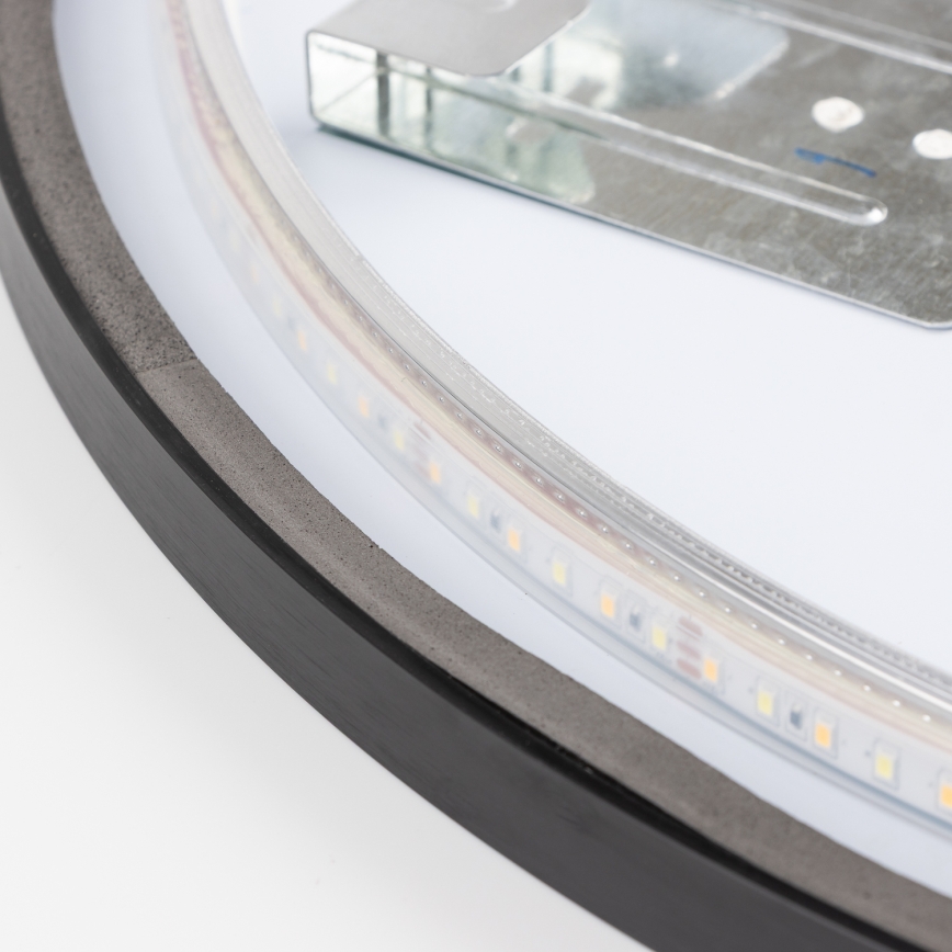 Brilagi - LED огледало за баня NOVARA LED/19W/230V Ø 60 см черно IP44 CRI 90 димируемо + CCT
