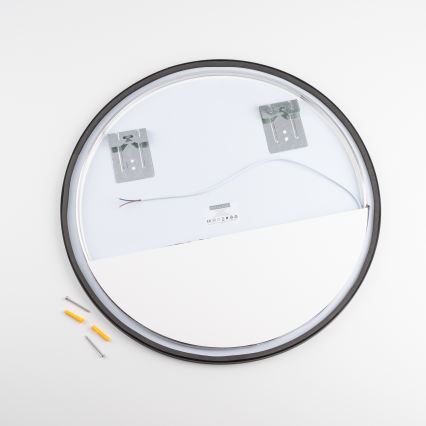 Brilagi - LED огледало за баня NOVARA LED/19W/230V Ø 60 см черно IP44 CRI 90 димируемо + CCT