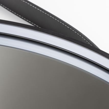 Brilagi - LED огледало за баня PALANZO LED/19W/230V Ø 60 см черно IP44 CRI 90 димируемо + CCT