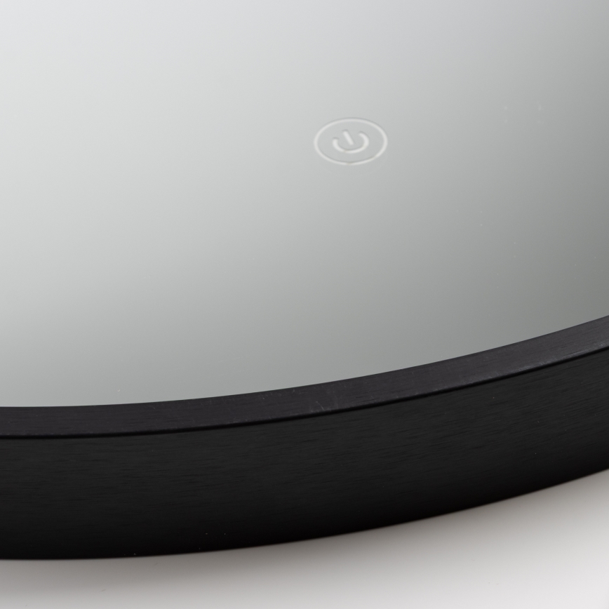 Brilagi - LED огледало за баня PALANZO LED/19W/230V Ø 60 см черно IP44 CRI 90 димируемо + CCT