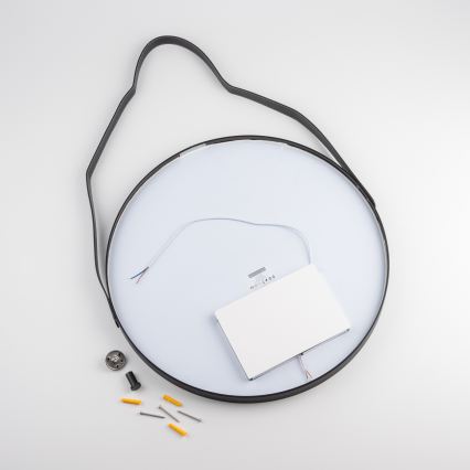 Brilagi - LED огледало за баня PALANZO LED/19W/230V Ø 60 см черно IP44 CRI 90 димируемо + CCT