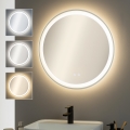 BRILAGI - LED огледало за баня с подгряване AVA PRO LED/18,5W/230V Ø 60 cm IP44 CRI 90 димируемо + CCT