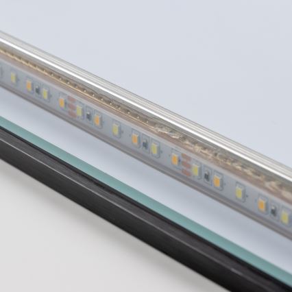 Brilagi - LED огледало за баня SUELLO LED/24W/230V 60x60 cm черно IP44 CRI 90 димируемо + CCT