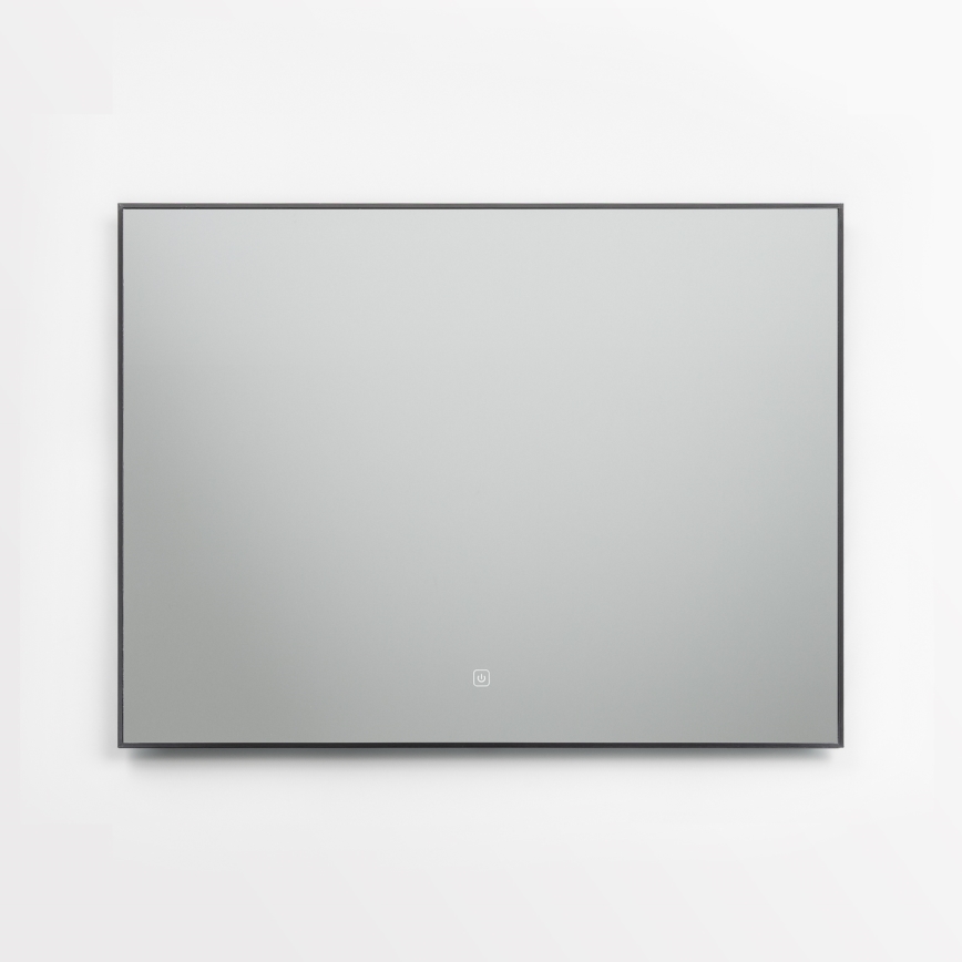 Brilagi - LED огледало за баня SUELLO, LED/28W/230V, 60x80 см, черно, IP44, CRI 90, димируемо + CCT