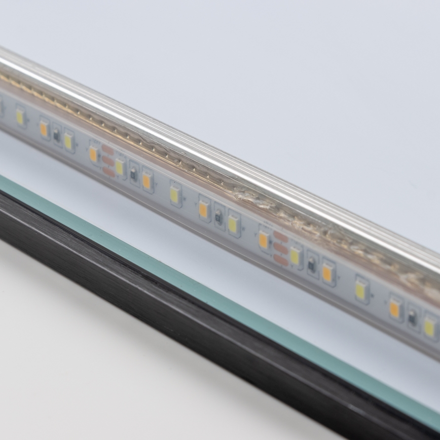 Brilagi - LED огледало за баня SUELLO, LED/28W/230V, 60x80 см, черно, IP44, CRI 90, димируемо + CCT