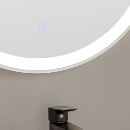 Brilagi - LED огледало за баня TORINO LED/19W/230V Ø 60 см в сребрист цвят IP44 CRI 90 димируемо + регулируема цветна температура (CCT)