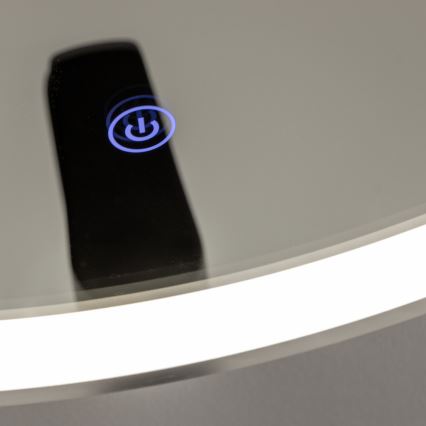 Brilagi - LED огледало за баня TORINO LED/19W/230V Ø 60 см в сребрист цвят IP44 CRI 90 димируемо + регулируема цветна температура (CCT)