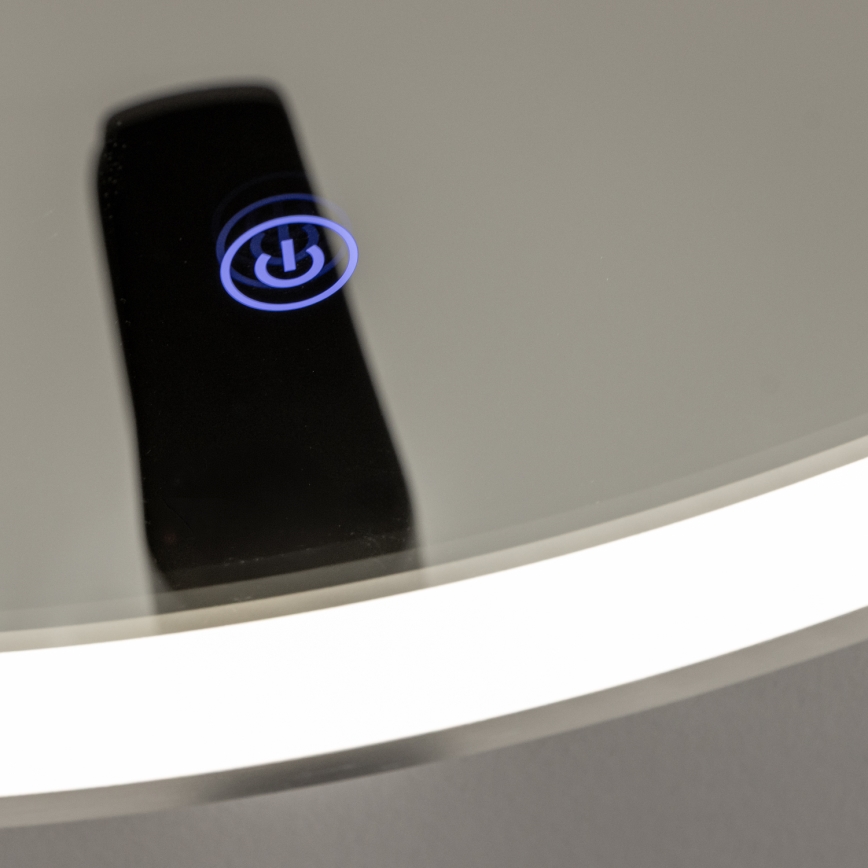 Brilagi - LED огледало за баня TORINO LED/19W/230V Ø 60 см в сребрист цвят IP44 CRI 90 димируемо + регулируема цветна температура (CCT)