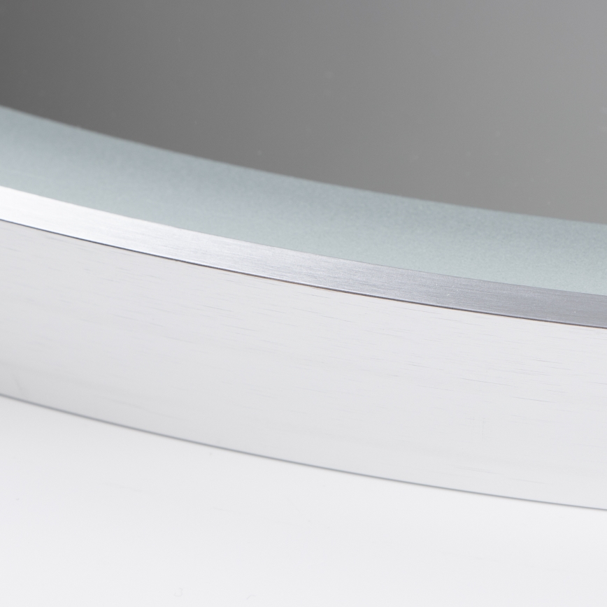 Brilagi - LED огледало за баня TORINO LED/19W/230V Ø 60 см в сребрист цвят IP44 CRI 90 димируемо + регулируема цветна температура (CCT)