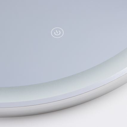 Brilagi - LED огледало за баня TORINO LED/19W/230V Ø 60 см в сребрист цвят IP44 CRI 90 димируемо + регулируема цветна температура (CCT)