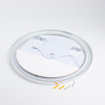 Brilagi - LED огледало за баня TORINO LED/19W/230V Ø 60 см в сребрист цвят IP44 CRI 90 димируемо + регулируема цветна температура (CCT)