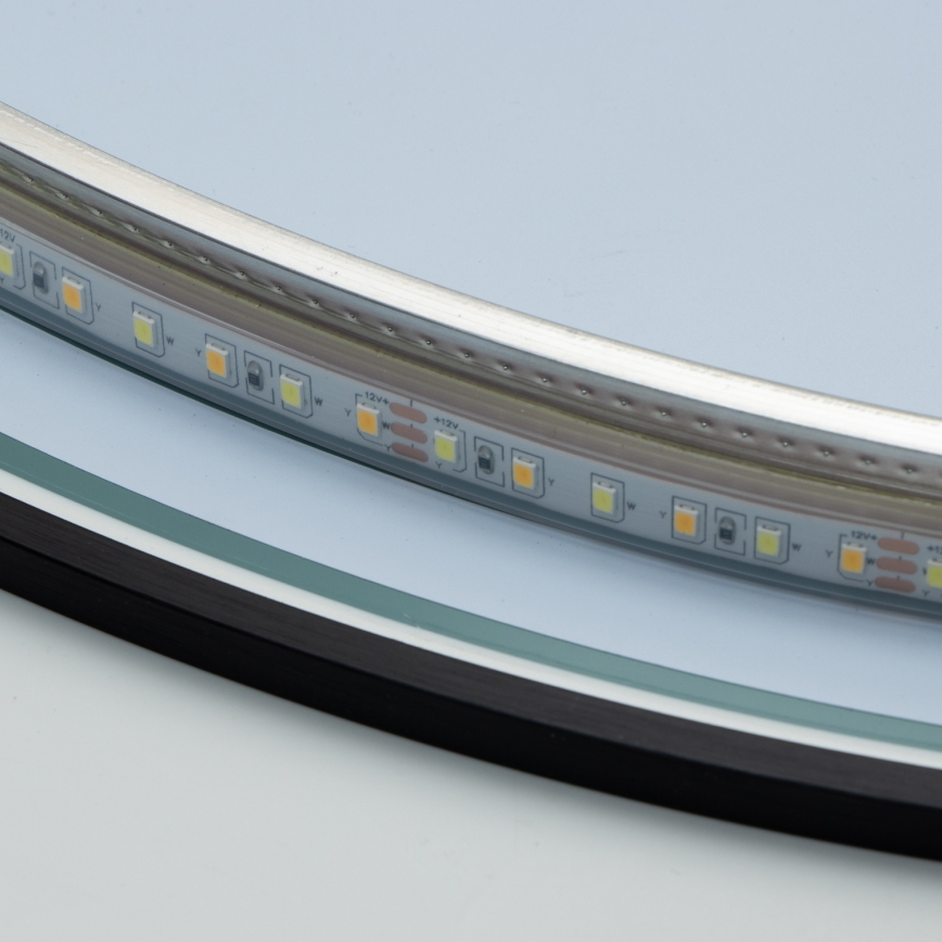 Brilagi - LED огледало за баня VENA BLACK LED/19W/230V Ø 60 см IP44 CRI 90, димируемо + CCT (регулируема цветна температура)