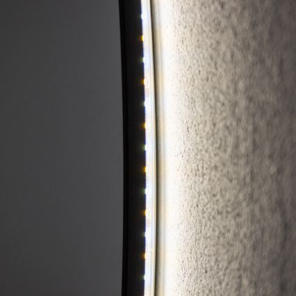 Brilagi - LED огледало за баня VENA BLACK LED/26W/230V Ø 80 cm IP44 CRI 90 димируемо + CCT