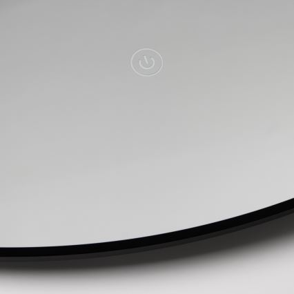 Brilagi - LED огледало за баня VENA BLACK LED/26W/230V Ø 80 cm IP44 CRI 90 димируемо + CCT
