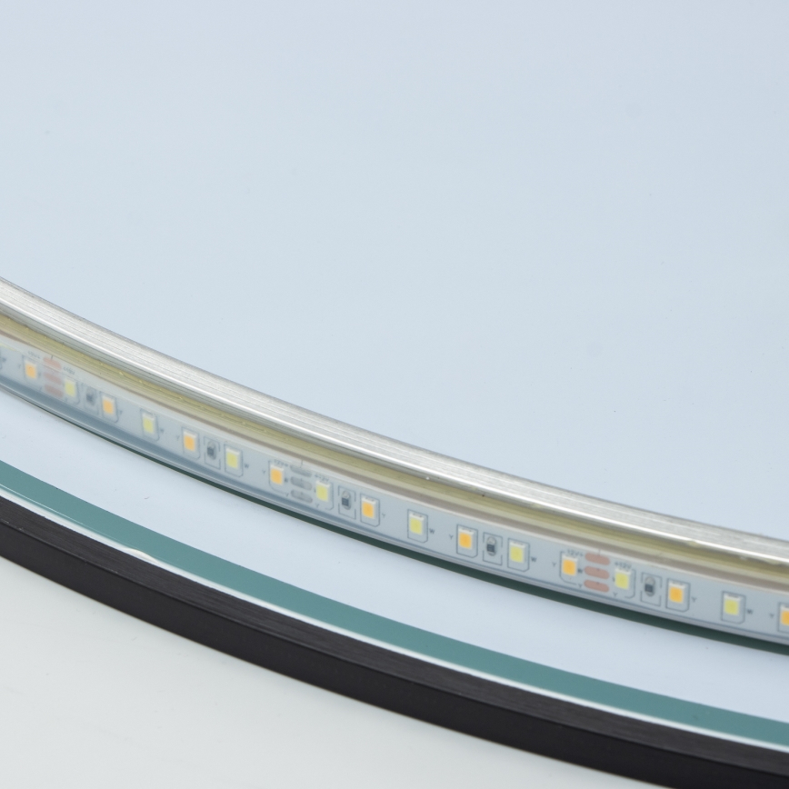 Brilagi - LED огледало за баня VENA BLACK LED/26W/230V Ø 80 cm IP44 CRI 90 димируемо + CCT