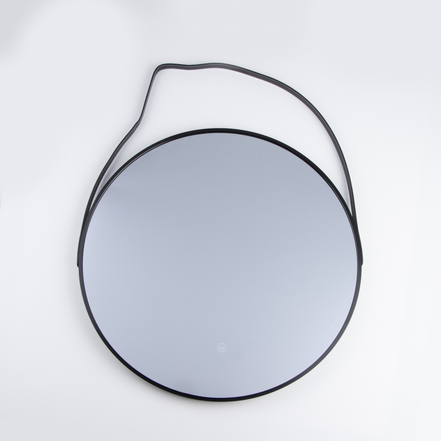 Brilagi - LED огледало за баня VERESE LED/19W/230V, Ø 60 см, черно, IP44, CRI 90, димируемо + CCT