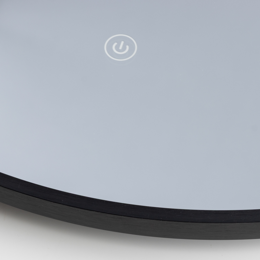 Brilagi - LED огледало за баня VERESE LED/19W/230V, Ø 60 см, черно, IP44, CRI 90, димируемо + CCT