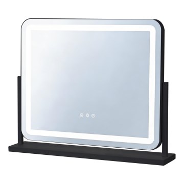 Brilagi - LED огледало за грим с регулируема яркост ARIZONA LED/25W/230V 3000/4000/6500K 55x44 cm черно