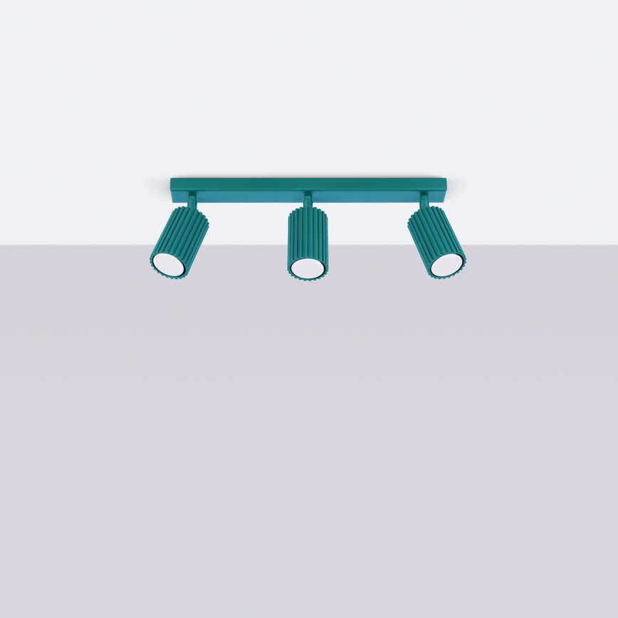 Brilagi - LED осветително тяло CRESTO 3xGU10/10W/230V тюркоазно