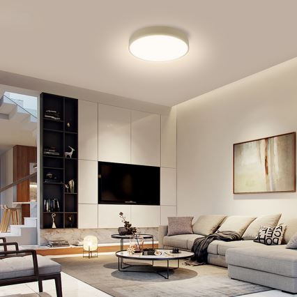 Brilagi - LED Димируемо осветително тяло POOL LED/36W/230V 3000-6000K диаметър 30 см бежово + дистанционно управление