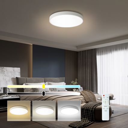 Brilagi - Димируемо таванно осветително тяло POOL LED/60W/230V 3000-6000K 60 см бяло + дистанционно управление